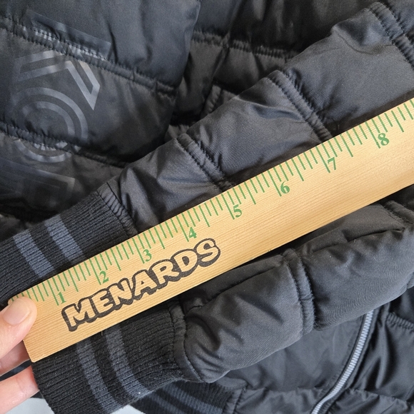 Michael Kors Travel Engineered Black Puffer Coat Jacket Mens size Large - Picture 14 of 15